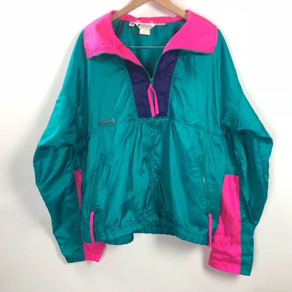 columbia colorblock windbreaker